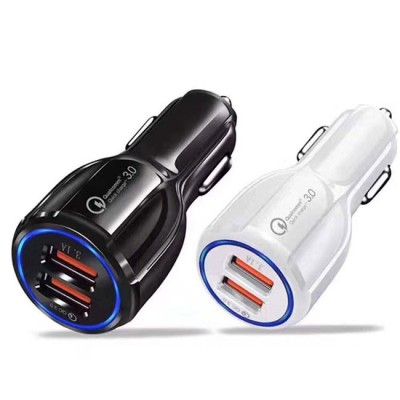 Dual USB Quick Charging Adapter Car-Charger Type High Quality 2 usb qc3.0 car charger